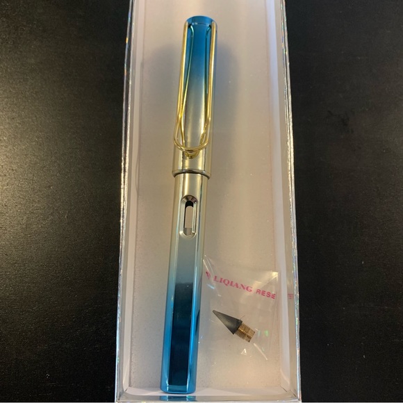 🍒🍒 Infinity Blue & Gold Pencil - Picture 4 of 6